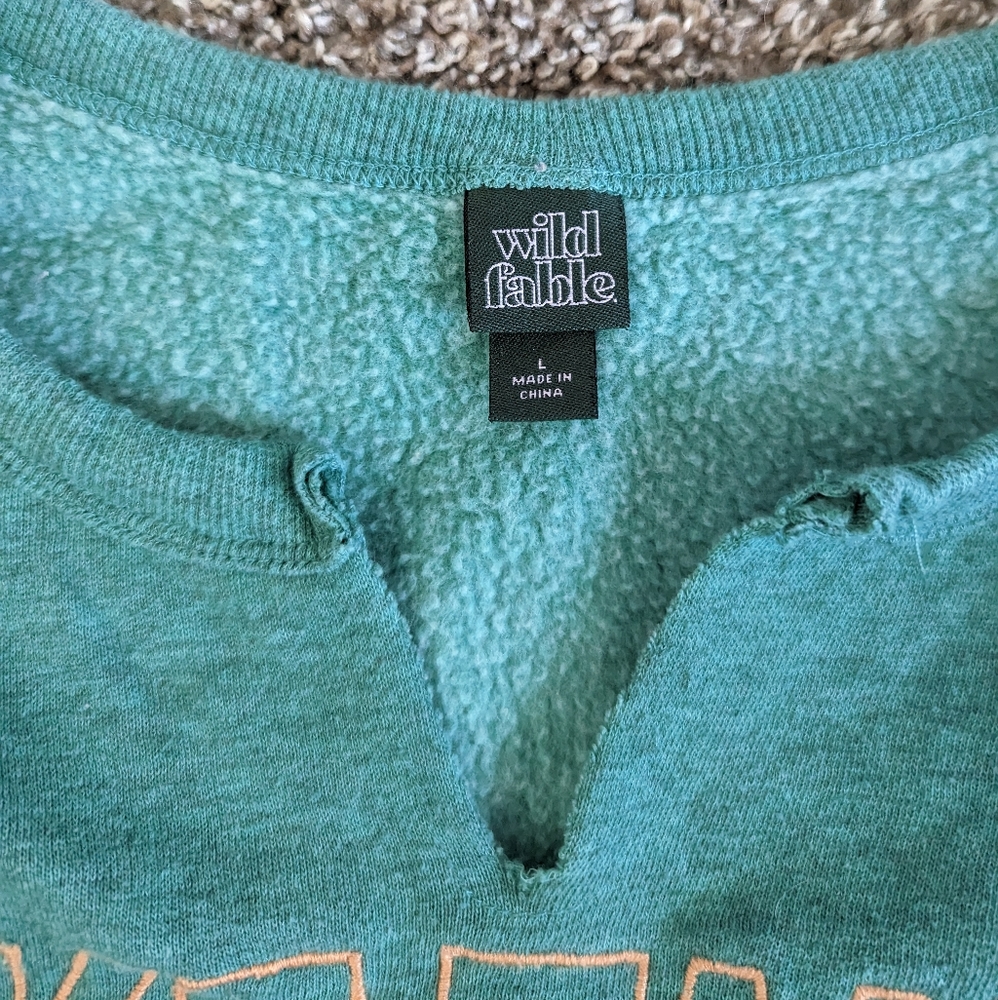 Distressed Neck Pullover - Picture 3 of 4
